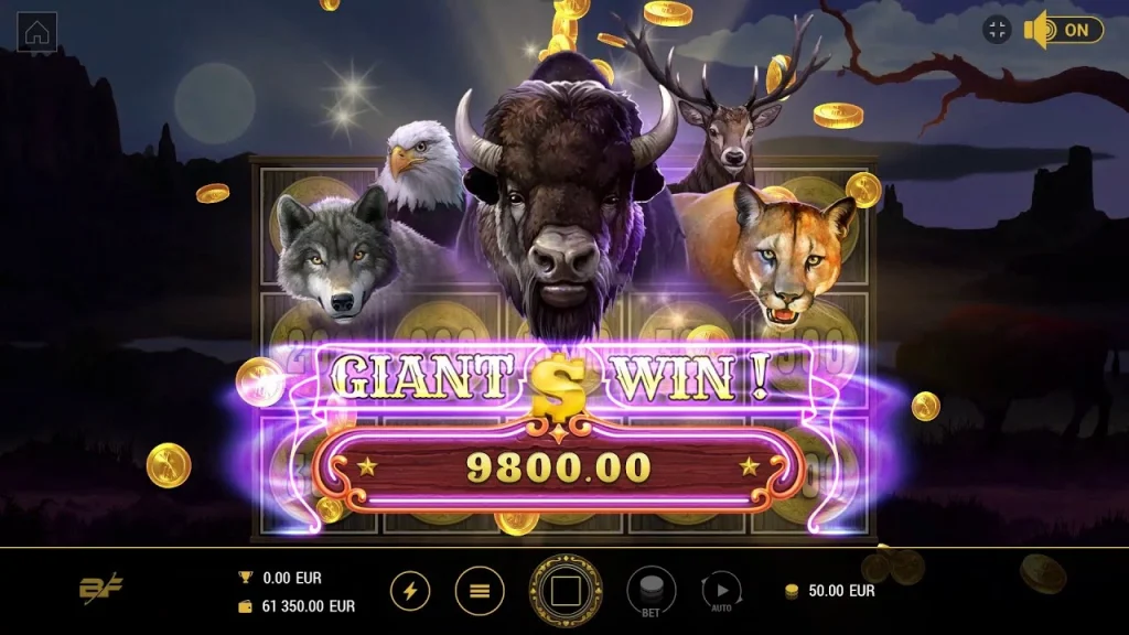 Увлекательные вращения в игровом автомате Buffalo Trail с дикими множителями, приносящие выигрыши